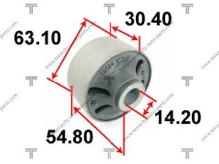 Сайлентблок рычага hyundai (02-) getz TENACITY AAMHY1005