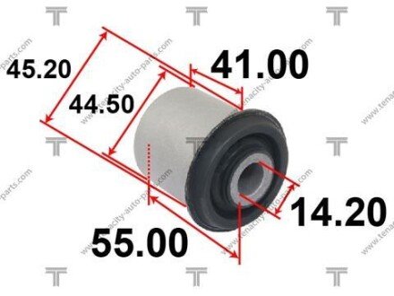 Сайлентблок рычага nissan (08-) np300 TENACITY AAMNI1066