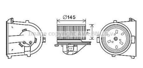 Вентилятор салону VAG (AVA) AVA COOLING AI8376