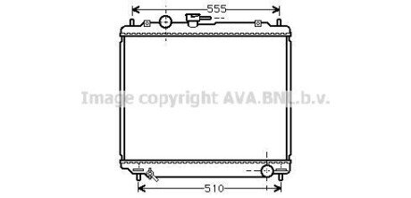 Радіатор, охолодження двигуна AVA COOLING MT2181