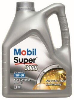 Олива моторна Super 3000 X1 5W-30 Formula FE (Каністра 4л) MOBIL 151526