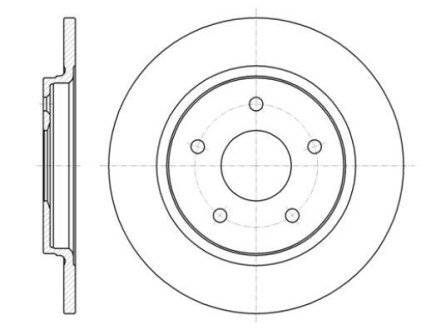 Гальмівний диск REMSA 6139400