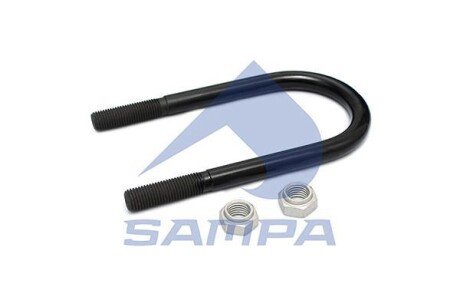 Скоба кріплення ресори (стремянка) BPW M24x3мм; 128ммx294мм SAMPA 070.310/1