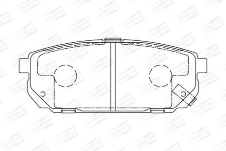 Гальмівні колодки зад. Kia Sorento 02- (sumitomo) CHAMPION 572549CH