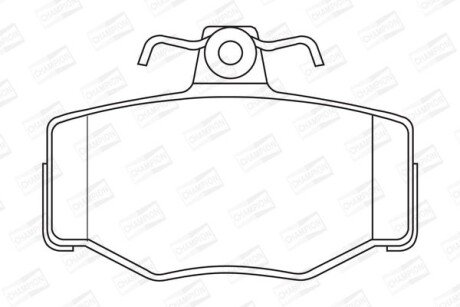 Гальмівні колодки зад. Almera/Primera 96-06 CHAMPION 571421CH
