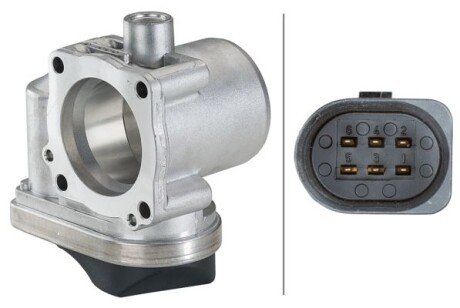 Дроссельная заслонка 1.4MPI 16V, 1.6MPI 16V VW Polo 02-09, Golf IV 97-03, Lupo 98-05, Bora 98-13 659802 HELLA 8UK007623-371