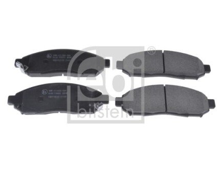 Комплект гальмівних колодок передн, NISSAN LEAF, NAVARA, NAVARA NP300, NP300, PATHFINDER III, PICK UP, PRIMERA, XTERRA 1.6-Electric 06.90- FEBI BILSTEIN 170304