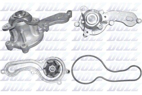 Насос охолоджуючої рідини, з ущільненням HONDA CR-Z, INSIGHT, JAZZ III 1.3H/1.5H 04.09- DOLZ H140