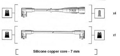 Дроти запалення, набір MAGNETI MARELLI 941175120753