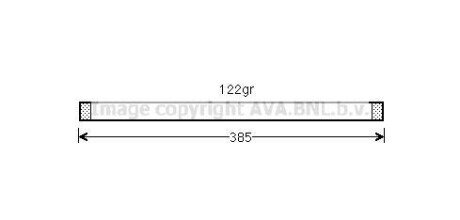 Осушувач кондиціонера FORD MONDEO IV 1.6-2.3 03.07-01.15 AVA COOLING FDD489