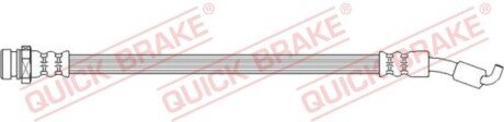 Гальмівний шланг гнучкий задн Лів (довжина 310мм, M10x1) HYUNDAI IX35 KIA SPORTAGE III 1.6-Electric 08.09-12.15 QUICK BRAKE 58017