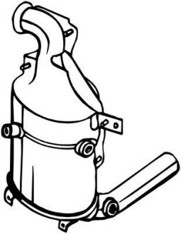 Сажовий фільтр ALFA ROMEO MITO, CITROEN NEMO, NEMO/MINIVAN, FIAT 500, 500 C, 500L, DOBLO, DOBLO CARGO, FIORINO, FIORINO/MINIVAN, GRANDE PUNTO, IDEA, PANDA, PANDA/HATCHBACK, PUNTO 1.3D 04.05- BOSAL 097576