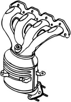 Каталізатор EURO 5/EURO 6 CHEVROLET AVEO, CRUZE, ORLANDO, TRAX OPEL ASTRA H, ASTRA J, ASTRA J GTC, INSIGNIA A, MOKKA / MOKKA X, ZAFIRA B, ZAFIRA B/MINIVAN, ZAFIRA C 1.6/1.8/1.8LPG 07.05- BOSAL 090184