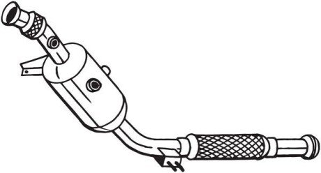 Сажовий фільтр MERCEDES SPRINTER 3,5-T (B906), SPRINTER 3-T (B906), SPRINTER 4,6-T (B906), SPRINTER 5-T (B906) 2.2D 06.06-12.18 BOSAL 095752