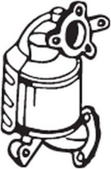 Сажовий фільтр HYUNDAI IX35, SANTA FÉ II, SANTA FÉ II/SUV, KIA SORENTO II, SORENTO II/SUV, SPORTAGE III 2.0D/2.2D 01.09-12.16 BOSAL 097577 (фото 1)