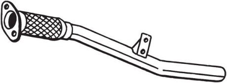Вихлопна труба передн DACIA LOGAN II, LOGAN MCV II, SANDERO II, RENAULT THALIA III 0.9/0.9LPG 10.12- BOSAL 850169