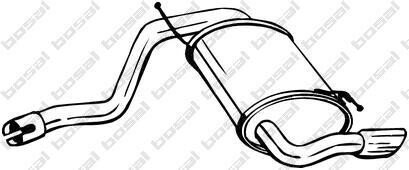 Глушник вихлопної системи задній DACIA DUSTER, DUSTER/SUV RENAULT DUSTER 1.5D/1.6 06.10- BOSAL 200251
