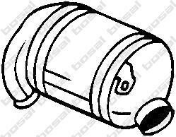 Сажовий фільтр VW CALIFORNIA T5 CAMPER, MULTIVAN T5, TRANSPORTER T5 2.5D 04.04-11.09 BOSAL 095259