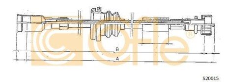 Тросик спідометра COFLE S20015