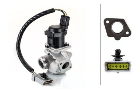 Клапан EGR VOLVO C30, S40 II, S80 II, V50, V70 III CITROEN BERLINGO MULTISPACE, BERLINGO/MINIVAN, C4, C5 III, JUMPY II FORD FOCUS C-MAX, FOCUS II, FOCUS II/KOMBI PEUGEOT 207, 5008 1.6D 10.03- HELLA 6NU010171781
