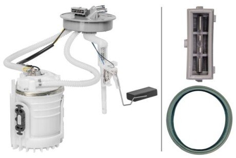 Електричний паливний насос (модуль) SEAT ALHAMBRA, CORDOBA, TOLEDO I VW CADDY III/MINIVAN, GOLF II, GOLF III, GOLF IV, PASSAT B3/B4, SHARAN, TRANSPORTER T4, VENTO 1.4-2.8 04.90-05.15 HELLA 8TF358106291