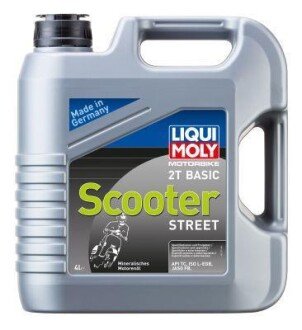 Олива для двотактних двигунів SCOOTER Basic 4л, API TC JASO FB Мінеральна LIQUI MOLY 1237
