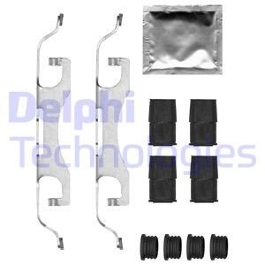 Монтажний набір гальмівних колодок FORD FOCUS IV, GALAXY III, GALAXY MK III, KUGA III, S-MAX FORD USA EDGE RENAULT ESPACE V 1.0-2.5H 01.15- Delphi LX0698 (фото 1)