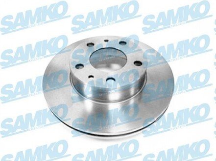 Диск гальмівний (передній) Fiat Ducato/Peugeot Boxer 1.4t 94- (280x24) (з покриттям) (вентильований) SAMKO F2171VR