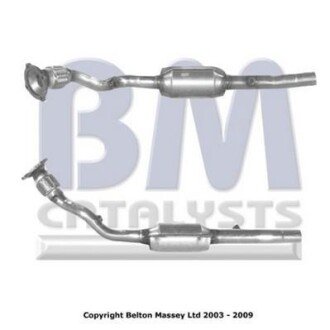 Каталізатор EURO 4 AUDI A3, TT, SKODA OCTAVIA I, VW BORA, BORA I, GOLF IV, NEW BEETLE 1.8 12.96-12.10 BM CATALYSTS BM90900H