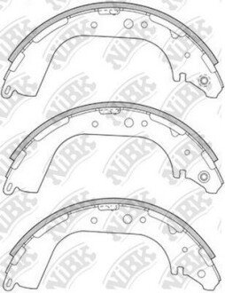Колодки барабан. NiBK FN1189