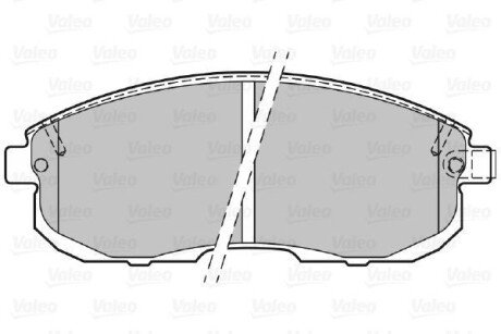 Комплект гальмівних колодок передн Valeo 301011