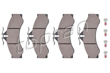 Гальмівні колодки, дискове гальмо (набір) TOPRAN / HANS PRIES 110893