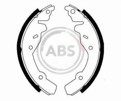 Гальмівні колодки (набір) A.B.S. 40520