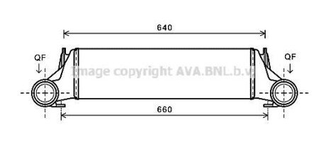 Інтеркулер BMW X5 (E53) M57D30(306D2) 10.03-09.06 AVA COOLING BW4421