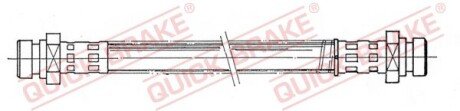 Гальмівний шланг гнучкий задн Лів/Прав (довжина 245мм, M10x1/M10x1) HYUNDAI SONATA II MITSUBISHI COLT III, GALANT IV, GALANT V, GALANT VI, LANCER IV, PAJERO II, SAPPORO II 1.3-3.5 08.80-09.07 QUICK BRAKE 22507