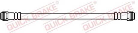 Гальмівний шланг гнучкий задн Лів/Прав (довжина 316мм, M10x1/M10x1) VW AMAROK 2.0/2.0D/3.0D 09.10- QUICK BRAKE 25096