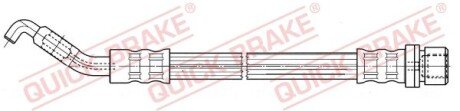 Гальмівний шланг гнучкий задн Лів/Прав (довжина 208мм, M10x1) TOYOTA COROLLA 1.3-2.0D 01.01-03.08 QUICK BRAKE 50056