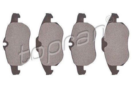 Комплект гальмівних накладок, дискове гальмо TOPRAN / HANS PRIES 207473