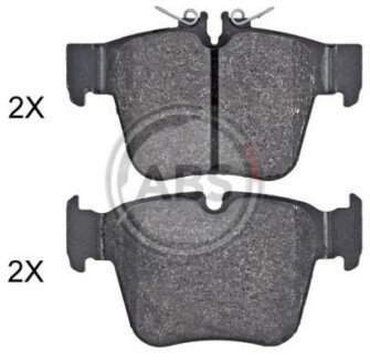 Комплект гальмівних накладок, дискове гальмо A.B.S. 35152