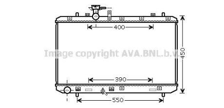 Радіатор двигуна FIAT SEDICI, SUZUKI SX4 1.5/1.6 06.06- AVA COOLING SZA2084