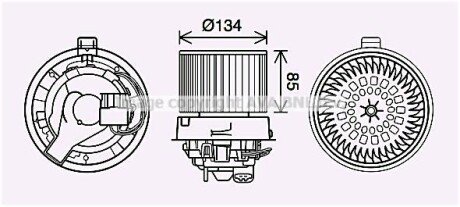 Компресор салону AVA COOLING RT8635