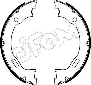 Комплект гальмівних колодок, стоянкове гальмо CIFAM 153242