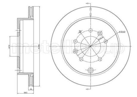 Гальмівний диск CIFAM 8001730C