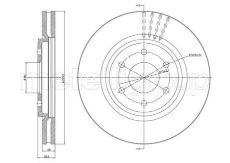 Гальмівний диск CIFAM 8001580C