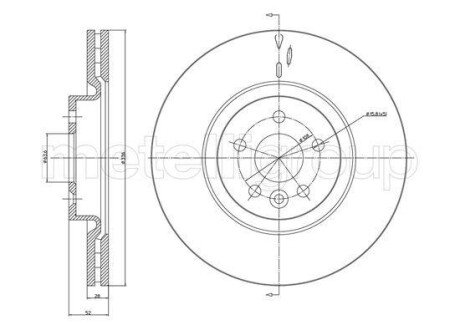 Гальмівний диск METELLI 231182C