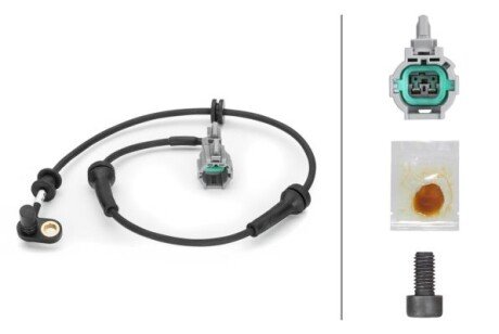 Датчик, кількість обертів колеса HELLA 6PU230040651