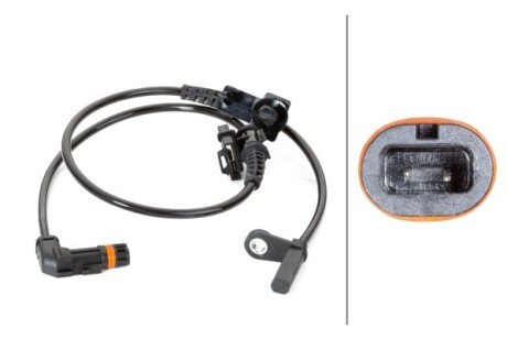 Датчик, кількість обертів колеса HELLA 6PU230040011