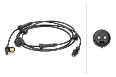 Датчик, кількість обертів колеса HELLA 6PU012806401