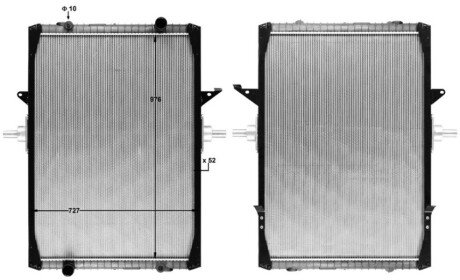 Радіатор Magnum E-Tech Рено Магнум RENAULT 5010315369